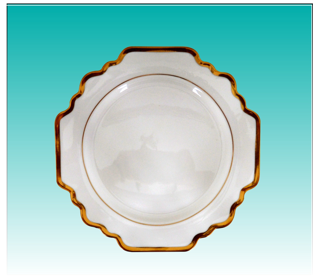 Teller flach 21 cm "Sunflower weiß"